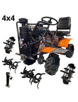 tractor motocultivador 4x4