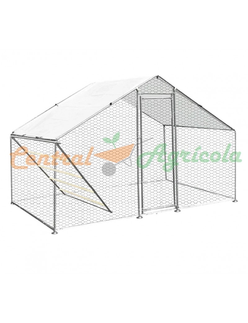 gallinero con escalera 6m2