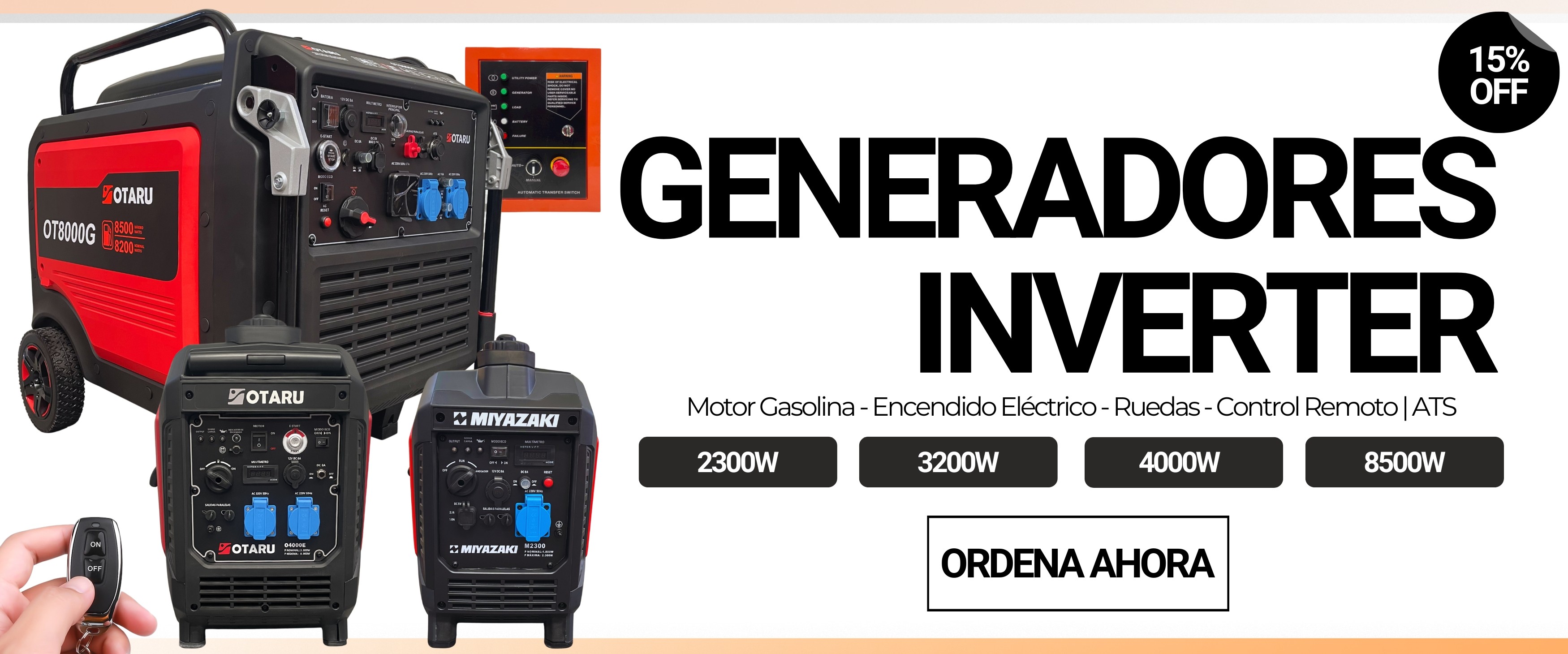 GENERADORES INVERTER GASOLINA